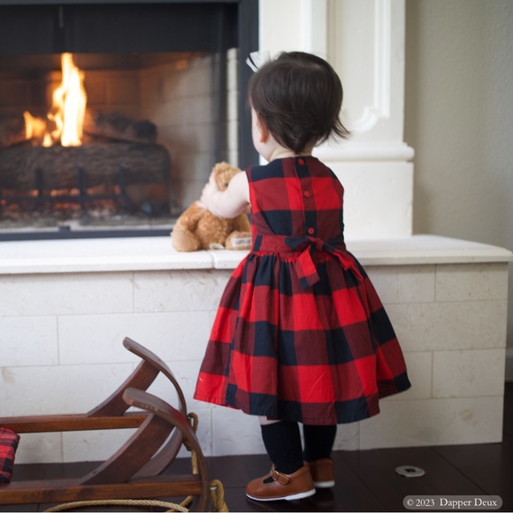 Carter's | Buffalo Check Holiday Dress - Picture 2 of 8